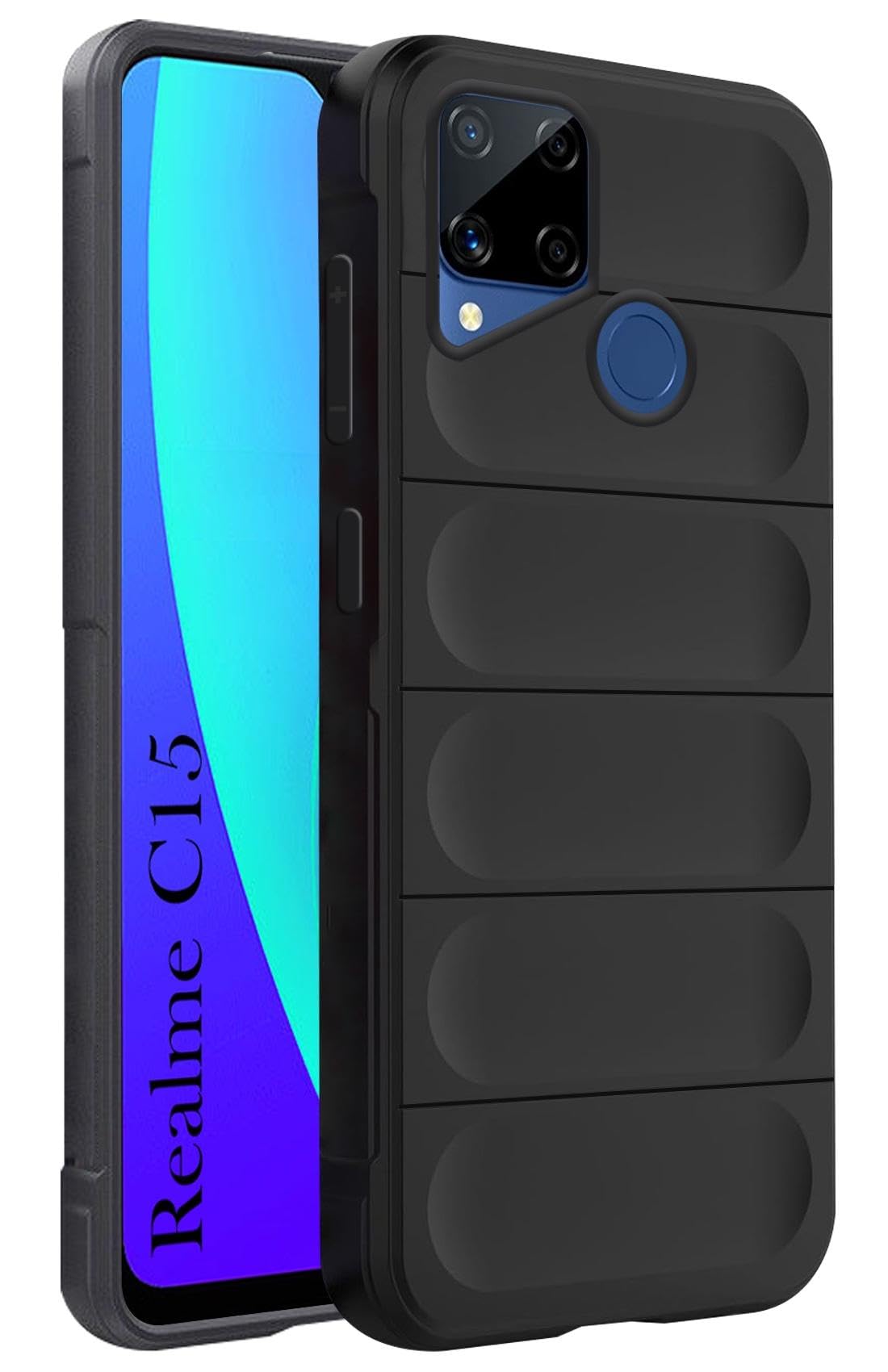 Jkobi Back Cover Case for Realme C15 (Matte Liquid Silicone | Micro-Fiber Cloth Inside | Camera Protection | Shockproof | Black) (B0CVQL5RR1) Amazon Price History, Amazon Price Tracker