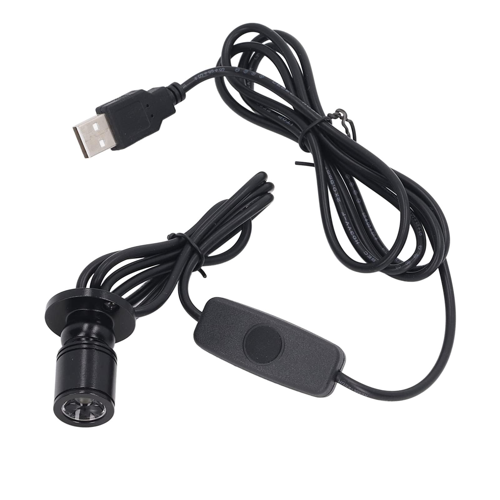 Mini Reflektor Punktowy, Aluminiowy Reflektor LED USB 5 V z możliwością ściemniania z Kablem o Długości 6,6 Stopy Małe światło Akcentujące do Malowania Obrazów Rośliny Prezentacja (Ciepłe białe światło 3000K)
