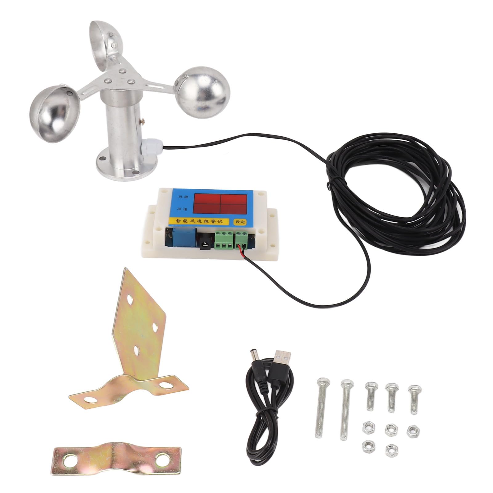 3-Tassen-Anemometer-Windgeschwindigkeitsalarmvorrichtung für Truation- und Bahnhöfe 5V