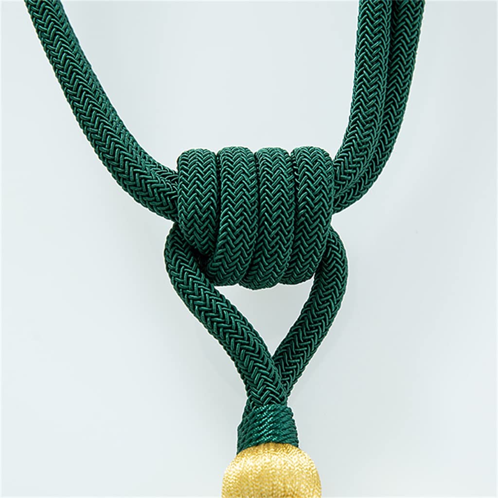 TJLSS Encre Nouveau Style Chinois Sangle de Rideau Corde Boule Suspendue Gland Grande Boucle de Rideau en Forme de Pointe