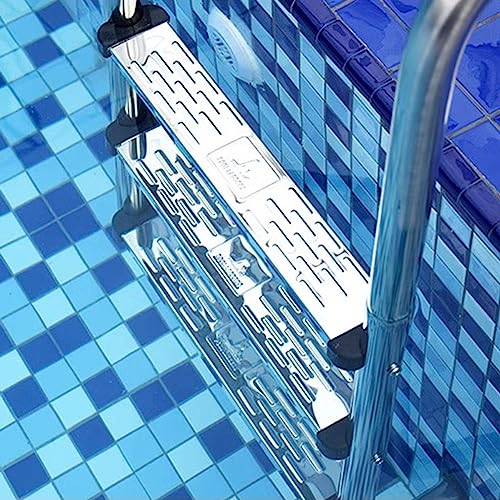Escalera para Piscina de Acero Inoxidable con 2/3 Peldaños Antideslizantes miniatura 4