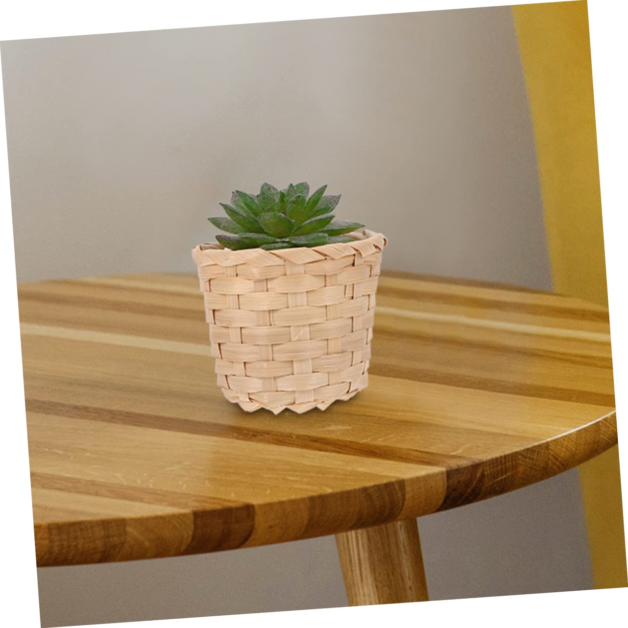 Cabilock 6pcs Woven Storage Baskets for Organizing Home Decor Multi Functional Desk Baskets for Stationery Office Supplies and Items Capacity Lightweight Design