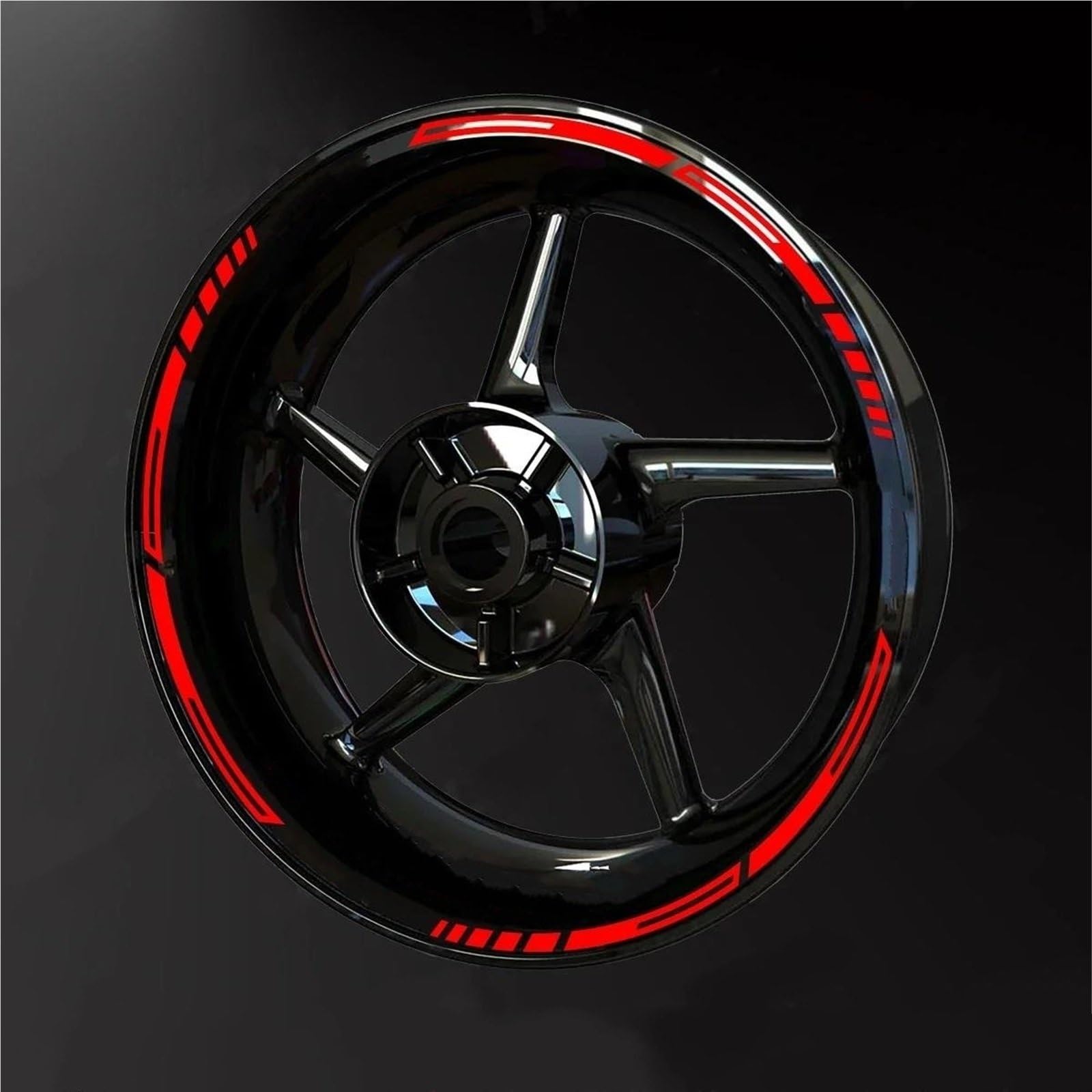 Wheel Stickers Motorcycle Wheel Reflective Decal for for Fazer 17inch Stripe Tape Sticker Rim Stickers Hub Decals Rim Reflective Decal