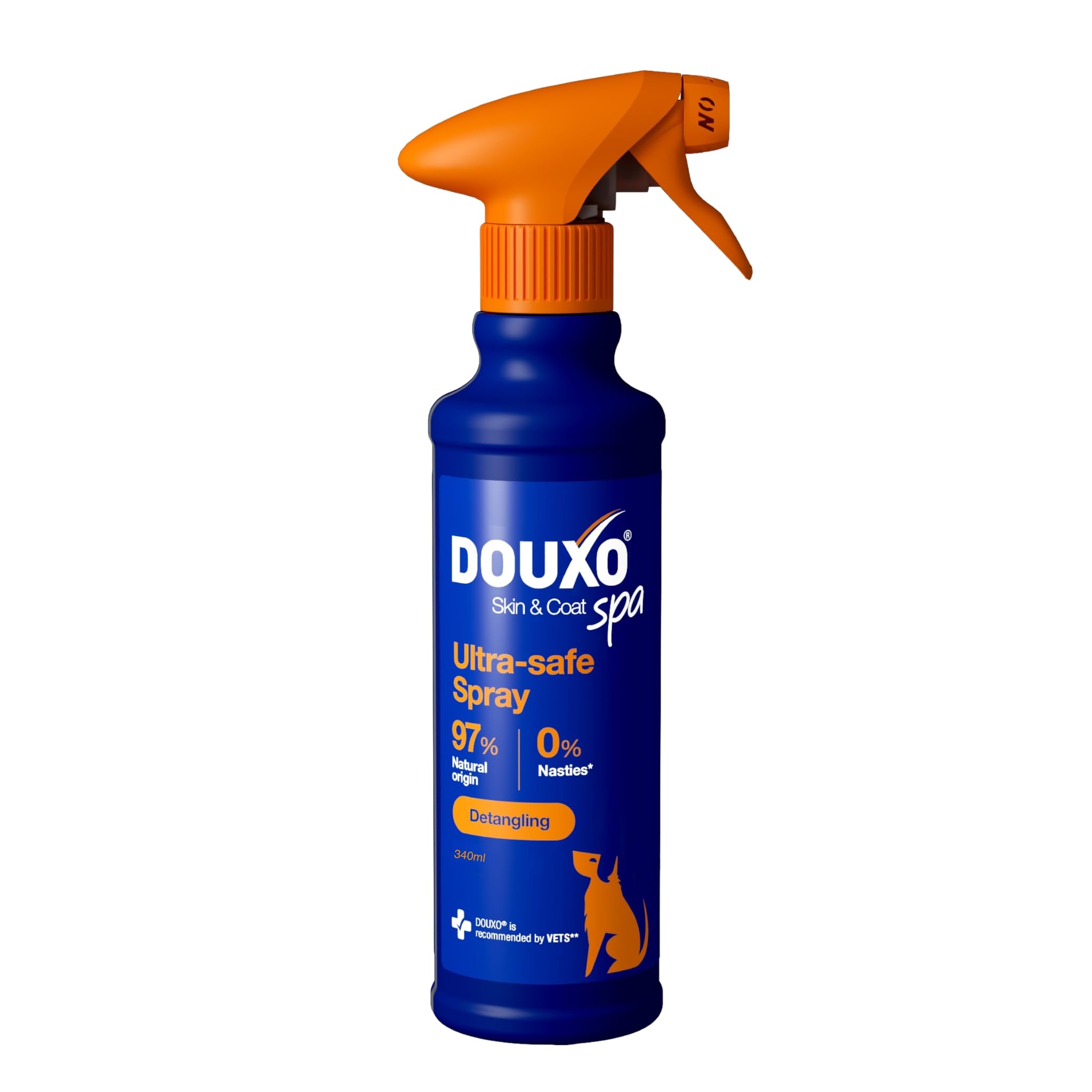 Douxo Spa - Detangling Spray for Dogs, 340ml, Safely Detangles and Nourishes the Fur, Leaves the Fur Soft, Revived and Tangle-Free, pH Balanced and Hypoallergenic, Ultra-Safe Skin-Friendly Formula