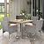 ARTBUSKE 5 Pieces Patio Dining Sets for 4 Outdoor Patio Furniture Sets with Acacia Wood Table Top Outdoor Table and Chairs Wicker Outdoor Furniture Set for Patio Yard Deck Gazebo,Grey
