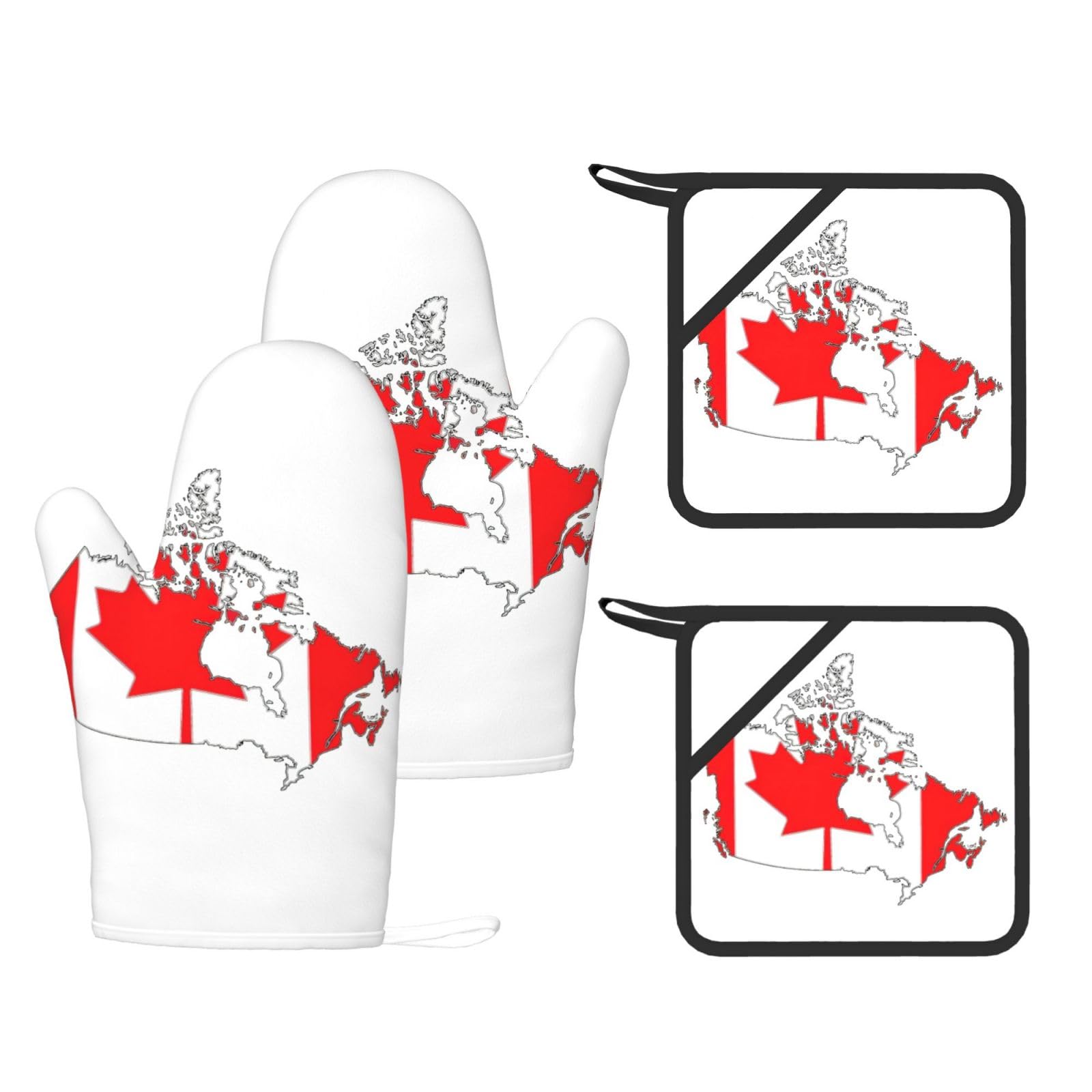 Maniques en silicone Canada lot de 4 gants de cuisine isolants