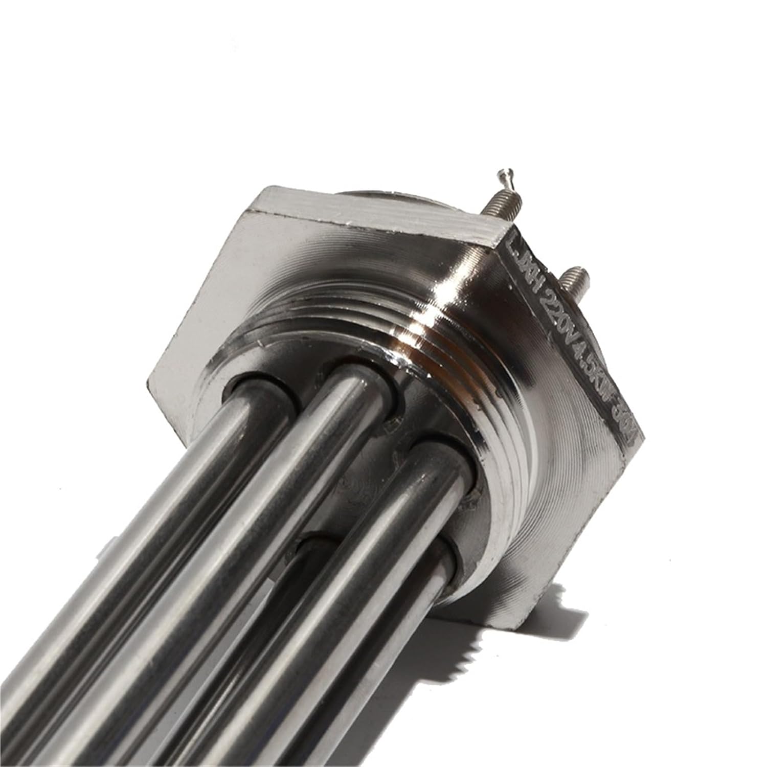 Electric Immersion Water Heating Element 220/380V Solar Resistance 3 Phase 3KW 6KW 9KW 12KW with Male Threaded Ferrule(DN32 42mm,380V_12KW 355MM)