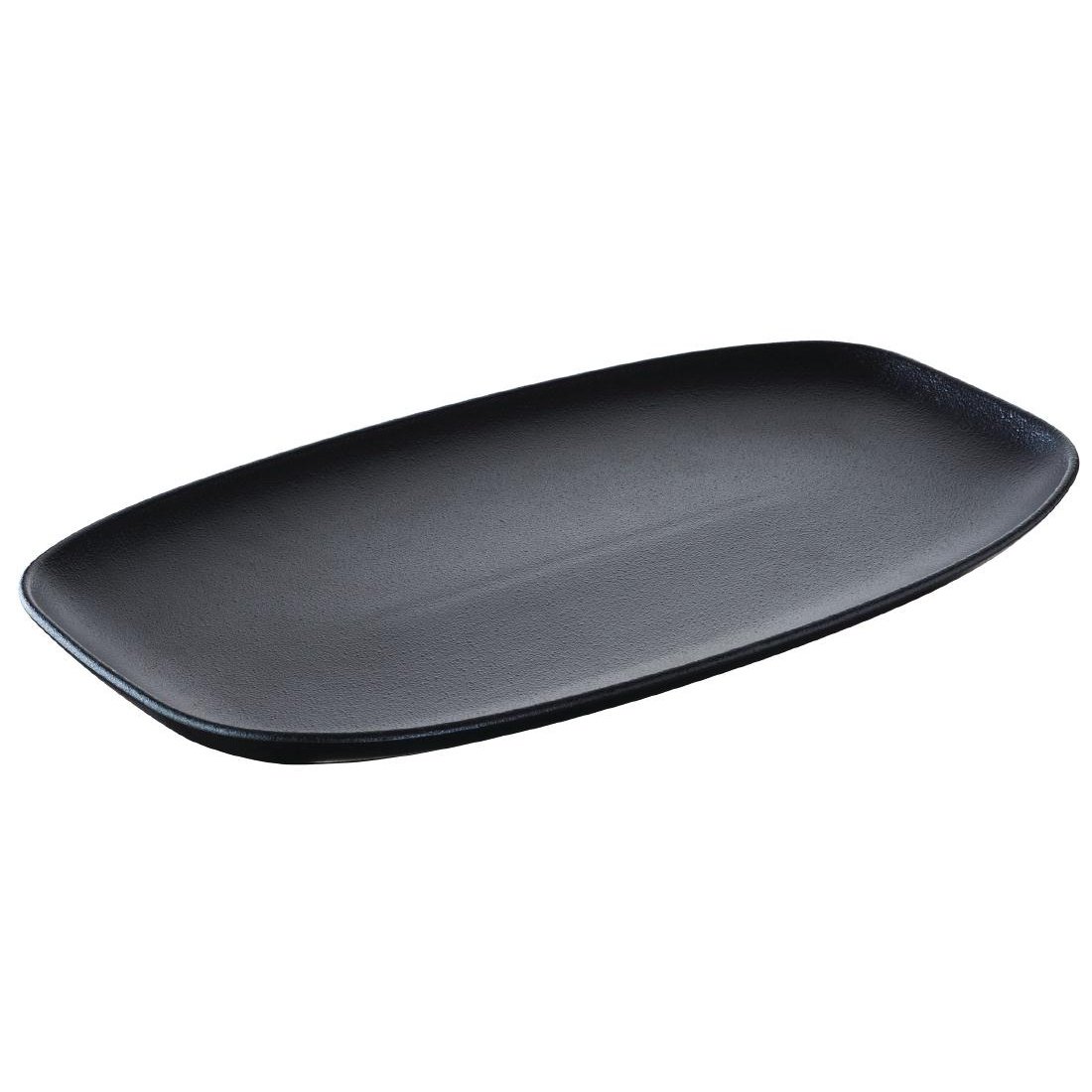 Revol Gp197 plate, Club rectangulaire, 360 mm x 210 mm, Noir (Lot de 4)