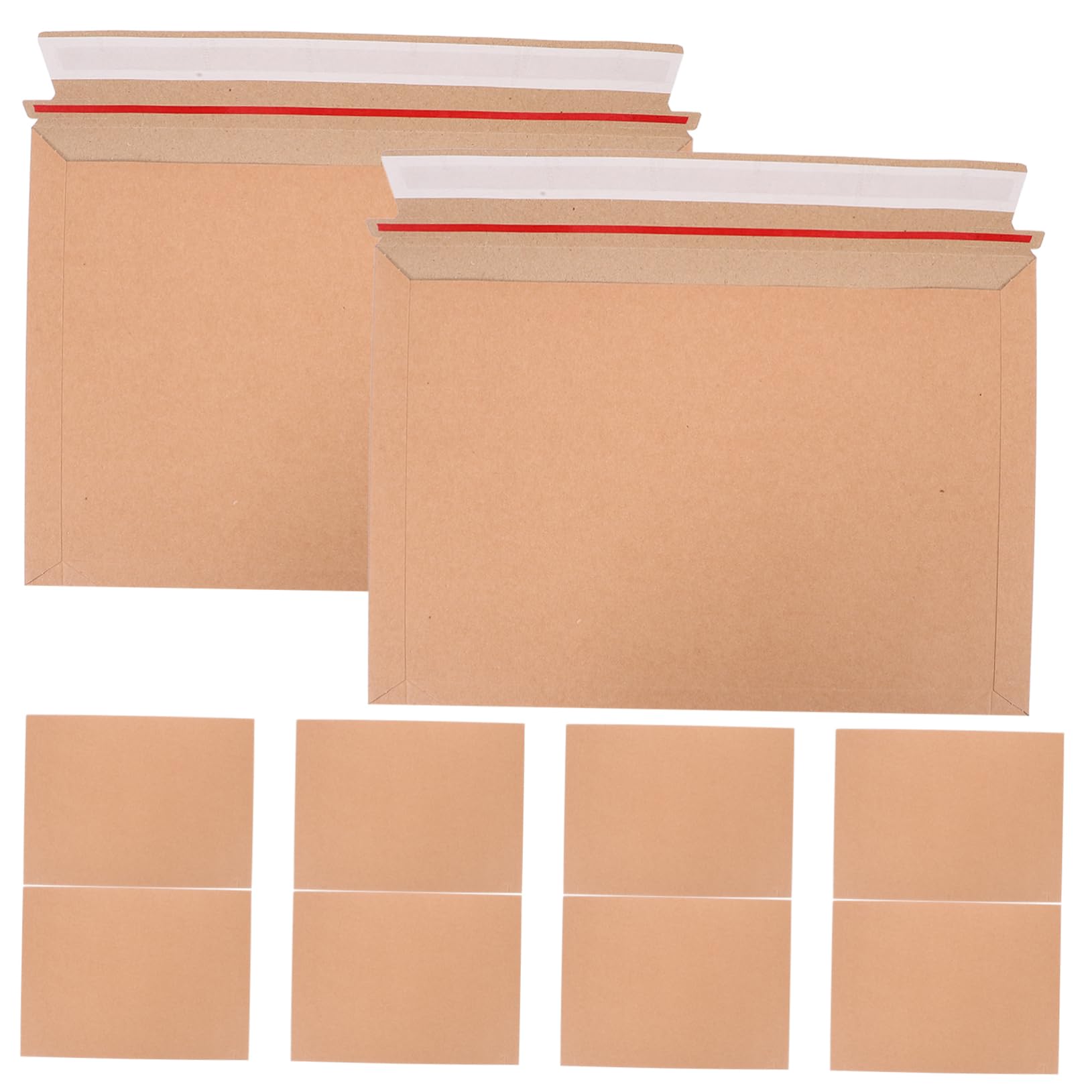 Lurrose Dicker Karton Selbstklebende Umschläge 30 Flache Versandtaschen Für Einladungen Sichere Postsendungen Dokumentenverpackung