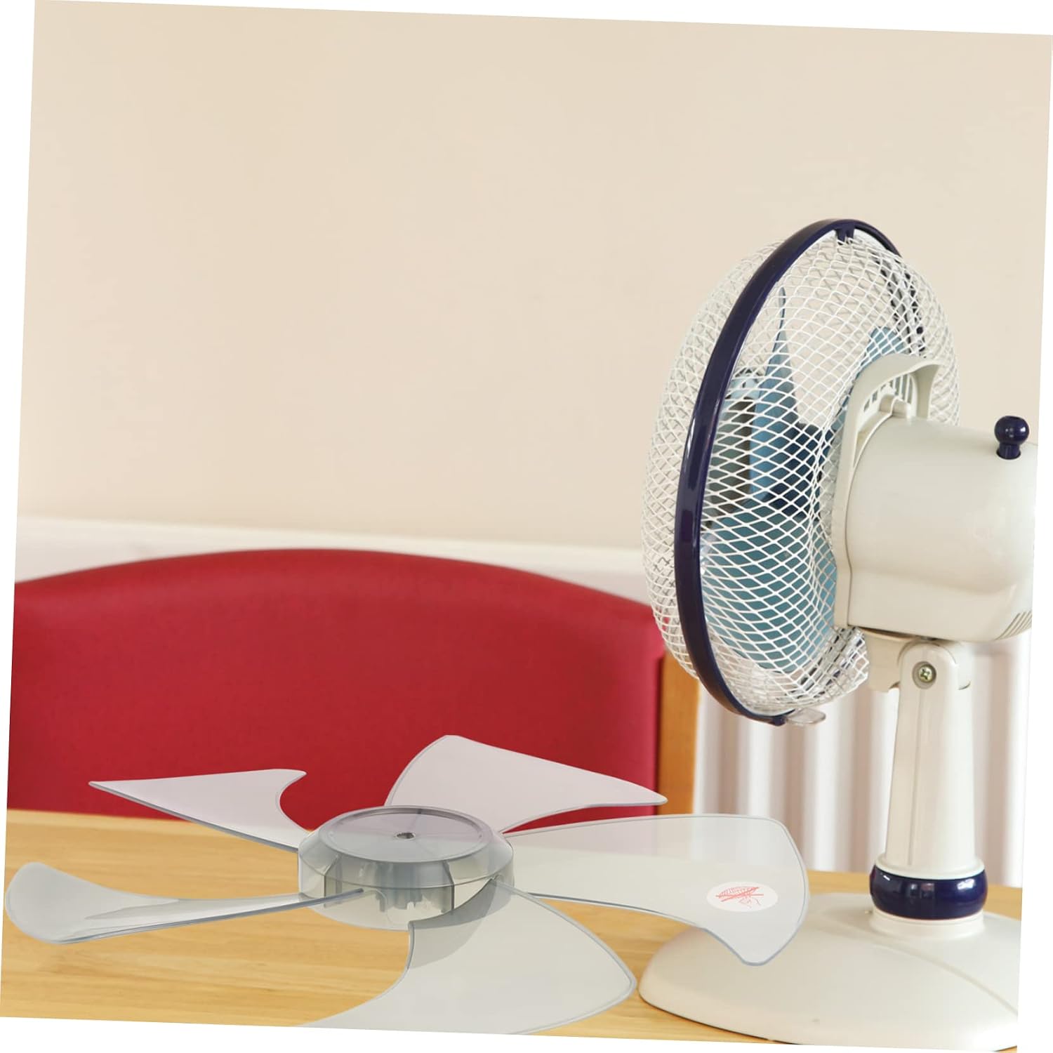 Mikinona Replacement Fan Blades for Electric Fans 5 Leaves Plastic Utility Blades