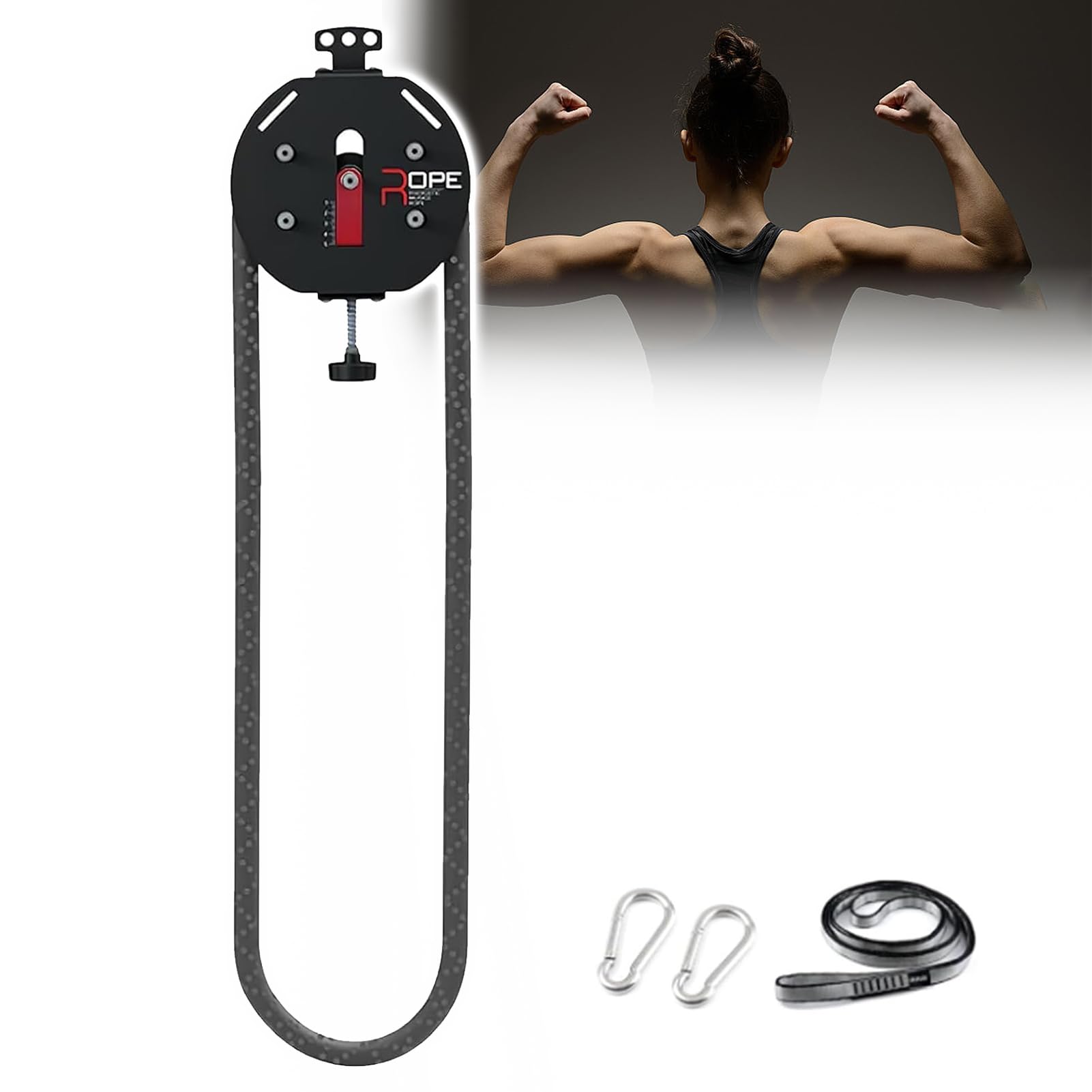 LSRFXF Endless Rope Trainer︱Portable Cable Machine with Adjustable Resistance | Rope Trainer for Strength for Grip Arms Back Body Coordination Exercises