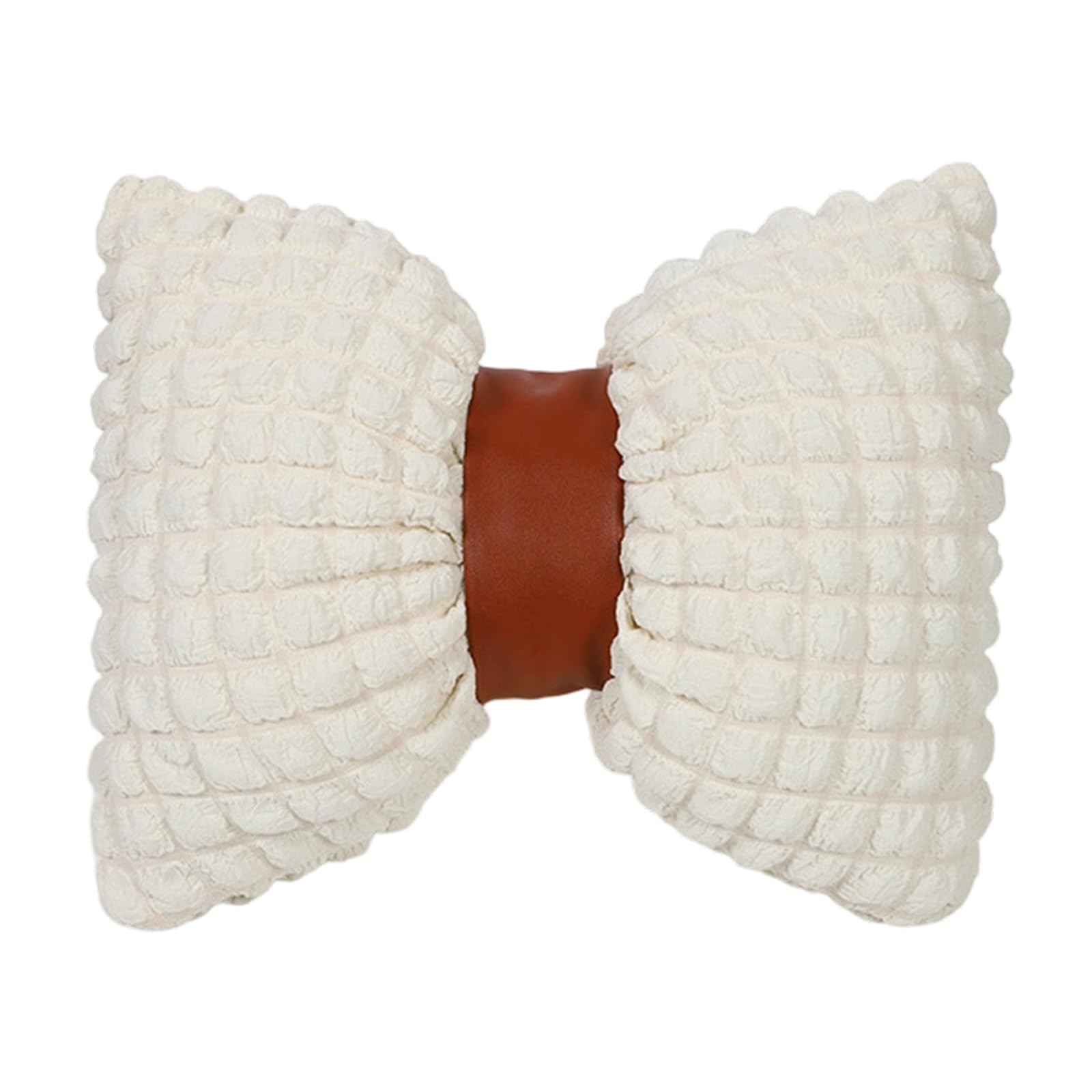Shurhome And Supportive Bowknot Pillow for Comfort in Any Room Sturdy Washable Materials Neck Pillow