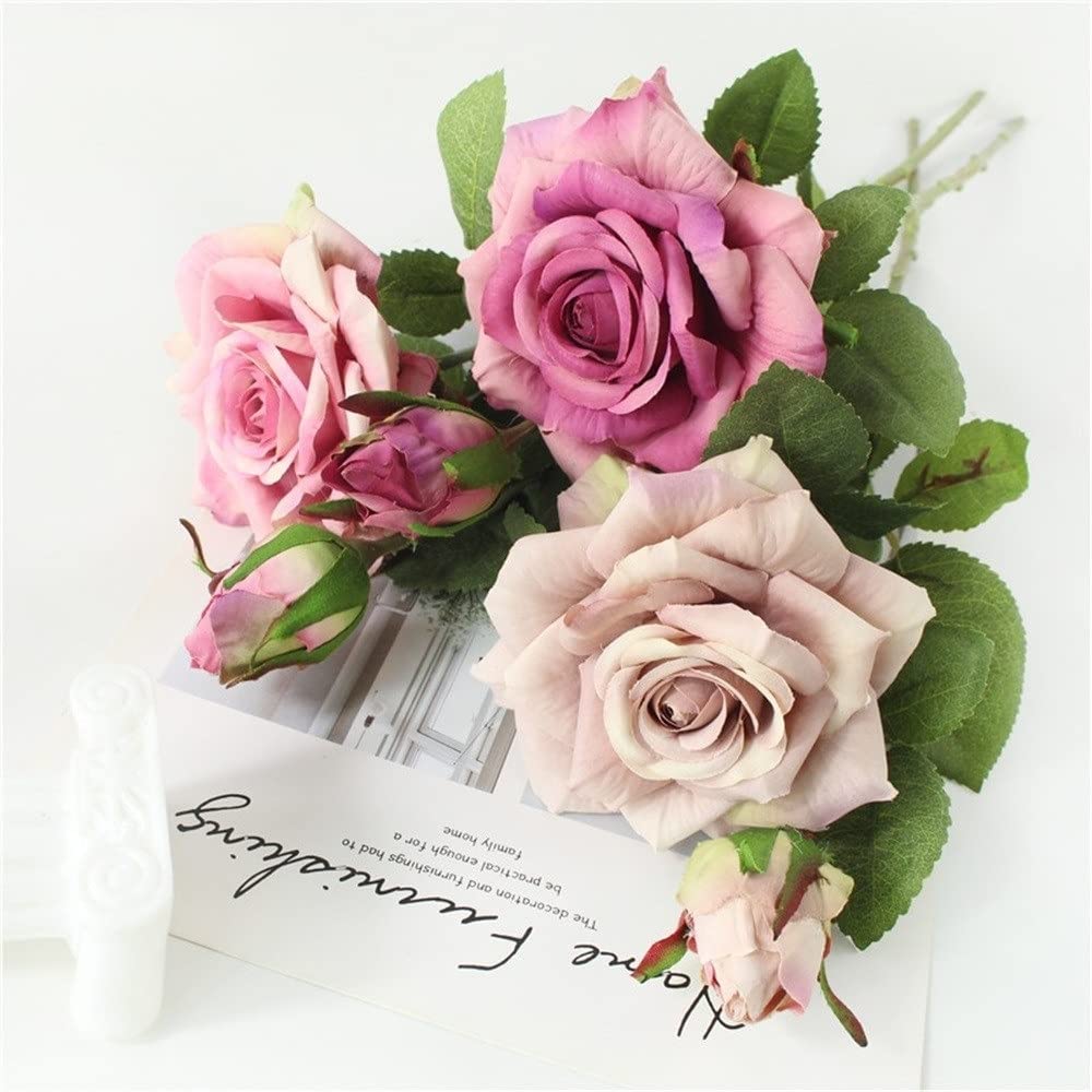 Hyxodjy 40 Pezzi Teste Di Fiori Artificiali,Artificialiori Finti Per Decorazioni Rose Finte Teste Di Fiori Artificiali Mini Fiori Di Seta Colorati - Foto 6