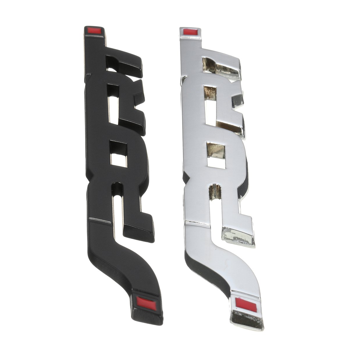 3D Metal Coche Deportivo Calcomanía Pegatina Emblema Insignias Coche Estilo Exterior Decoración-Plata