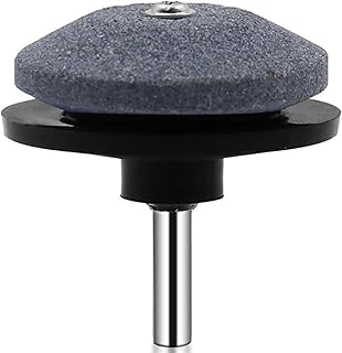 Discos de lixa de mudança rápida cortador de grama apontador de lâmina cortador de grama moagem cortador de broca rotativo afiador de grama durável cortador de grama peças de cortador de grama de jardim almofadas de lixa de substituição (cor: preto)