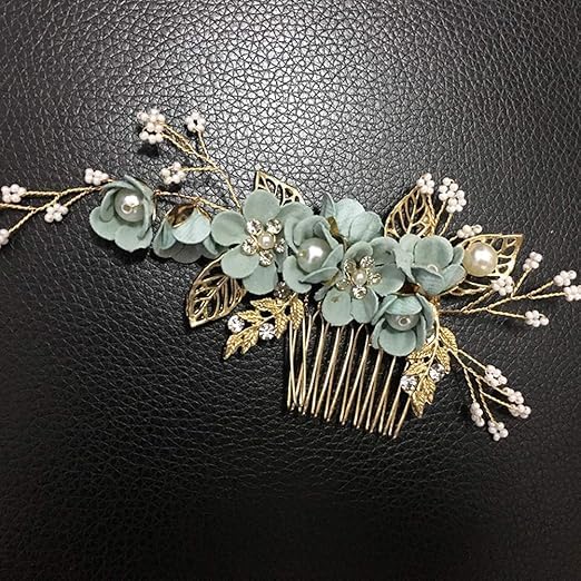 4 Piezas De Accesorios Para El Cabello De Flores, Peinetas Para El Cabello, Accesorios Para El Cabello De Novia Boho, Horquillas De Boda Con Diamantes De Imitación, Tocados Decorativos