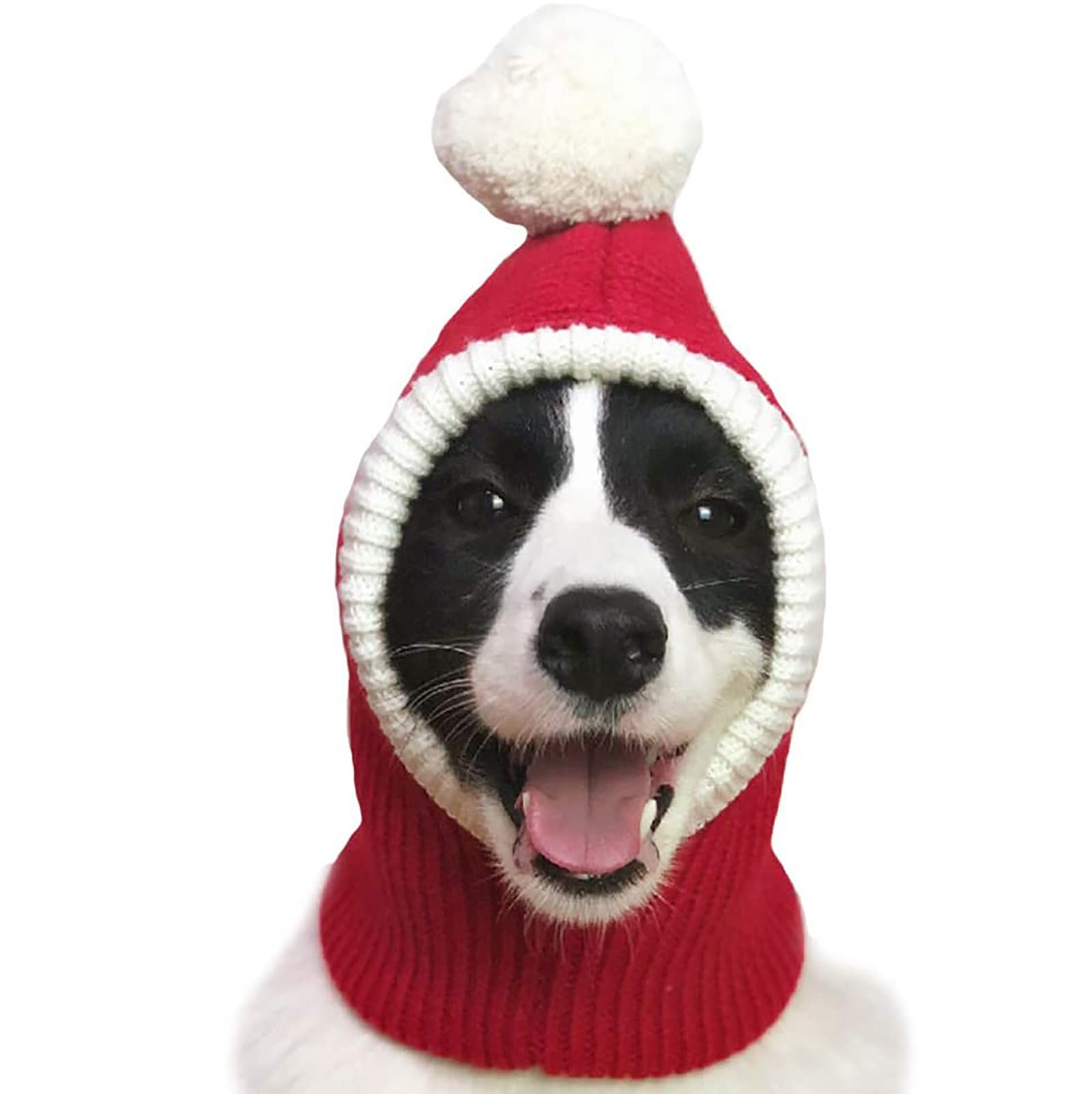 Hond Wintermuts Rood Huisdier Kerst Winter Warme Gebreide Muts voor