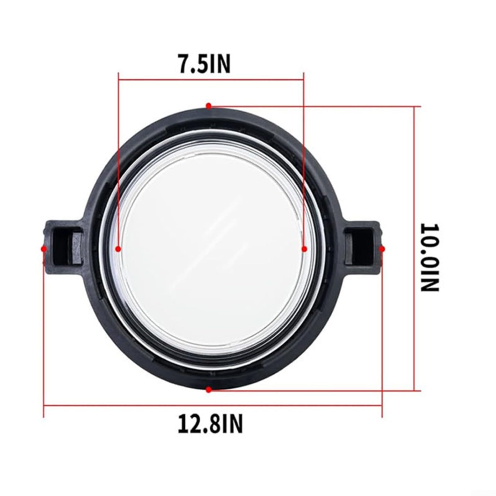 Coperchio con chiusura per anello e guarnizione di ricambio R0445800 compatibile con Zodiac e per pompe Jandy per piscine e spa, plastica nera, per nuoto all'aperto