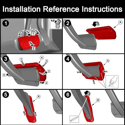 Miniatura 7 de at Brake - Cubierta de pedal de combustible de gas compatible con Chevrolet Cruze Malibu Impala Equinox, Cadillac XTS, Buick Envision Regal GMC