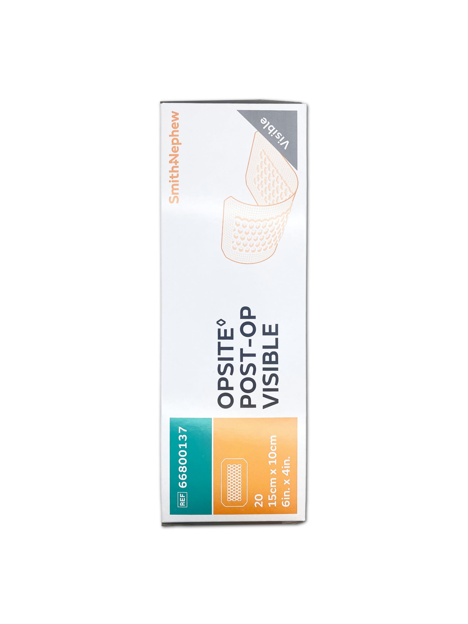 Smith+Nephew Opsite Post-Op Visible 10x15 cm | Medicazione Trasparente con Tampone a Nido d'Ape | 20 Pezzi