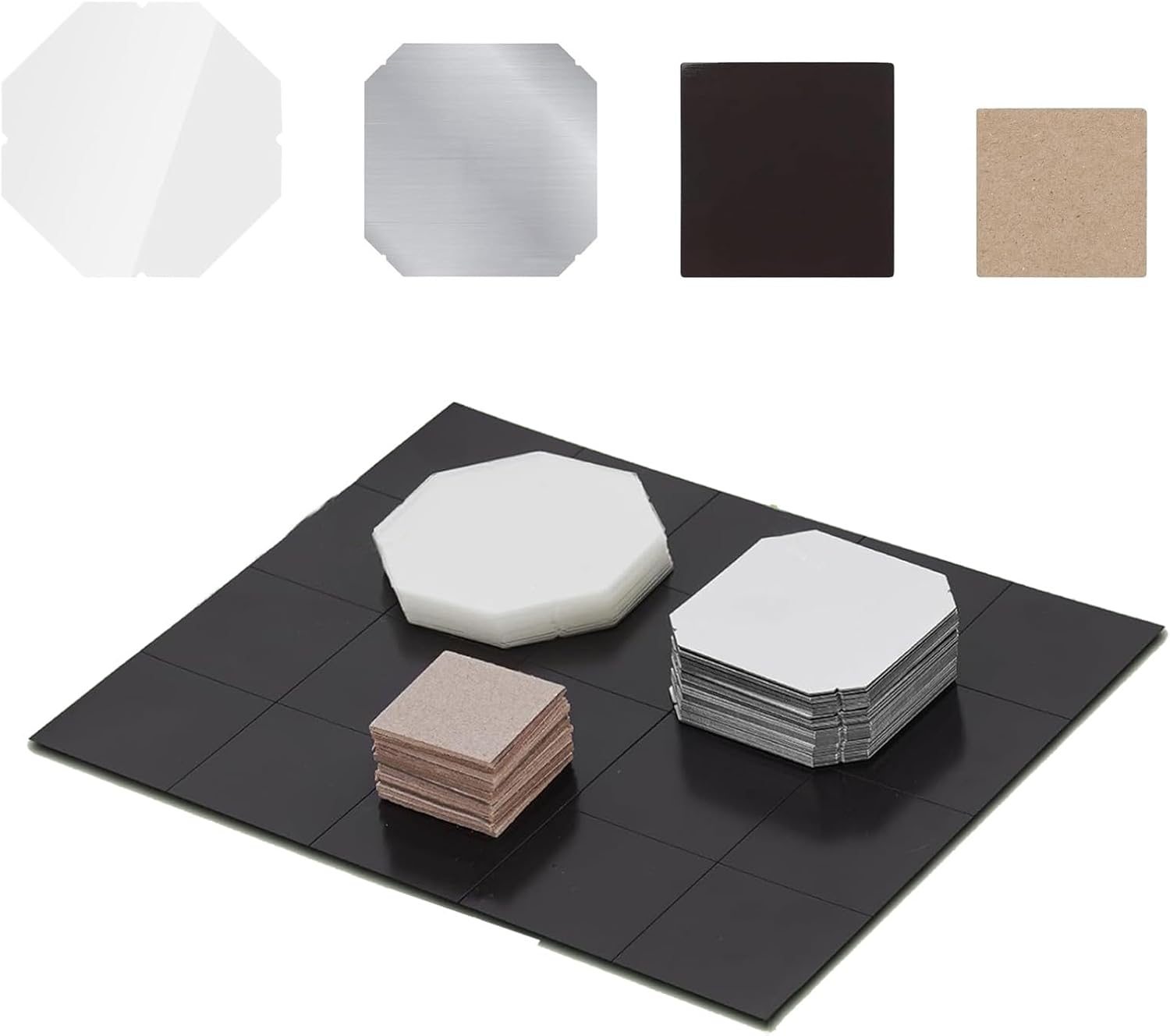 DIY 2.5in Button Maker Magnet Supplies, 1000pcs HD Fridge Magnets Consumables with Most Photo Magnet Machines – Includes Metal Shells, Magnets, Film & Cardboard
