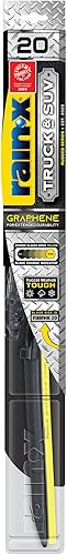 Rain-X 870120 - Limpiaparabrisas prémium de la serie Rugged para camiones y SUV, limpiaparabrisas de 20 pulgadas (paquete de 1), limpiaparabrisas de