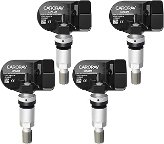 CARORAV TPMS Sensor, 315MHz Tire Pressure Monitor System Sensor 4Pcs Replacement for Ford Lincoln OE Replaces#F2GT-1A180-AB F2GT-1A150-AB