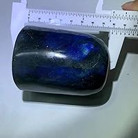 Vista 6 de WOWVITY Rare Blue Flash Labradorite Teacup, Labradorite Quartz Cup, Feldspar Spectrolite Drinking Cup, Mineral Handmade Gemstone Cup Gift for Mom