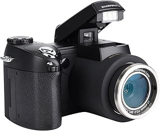 Câmera Digital, Câmera Vídeo FHD HD 1080P 33Mp, Com Função Af Foco Automático e 3 Lentes, Tela TFT de 3,0 Polegadas, Câmera Fotográfica Com Zoom 24X, Câmera Fotográfica, Presente