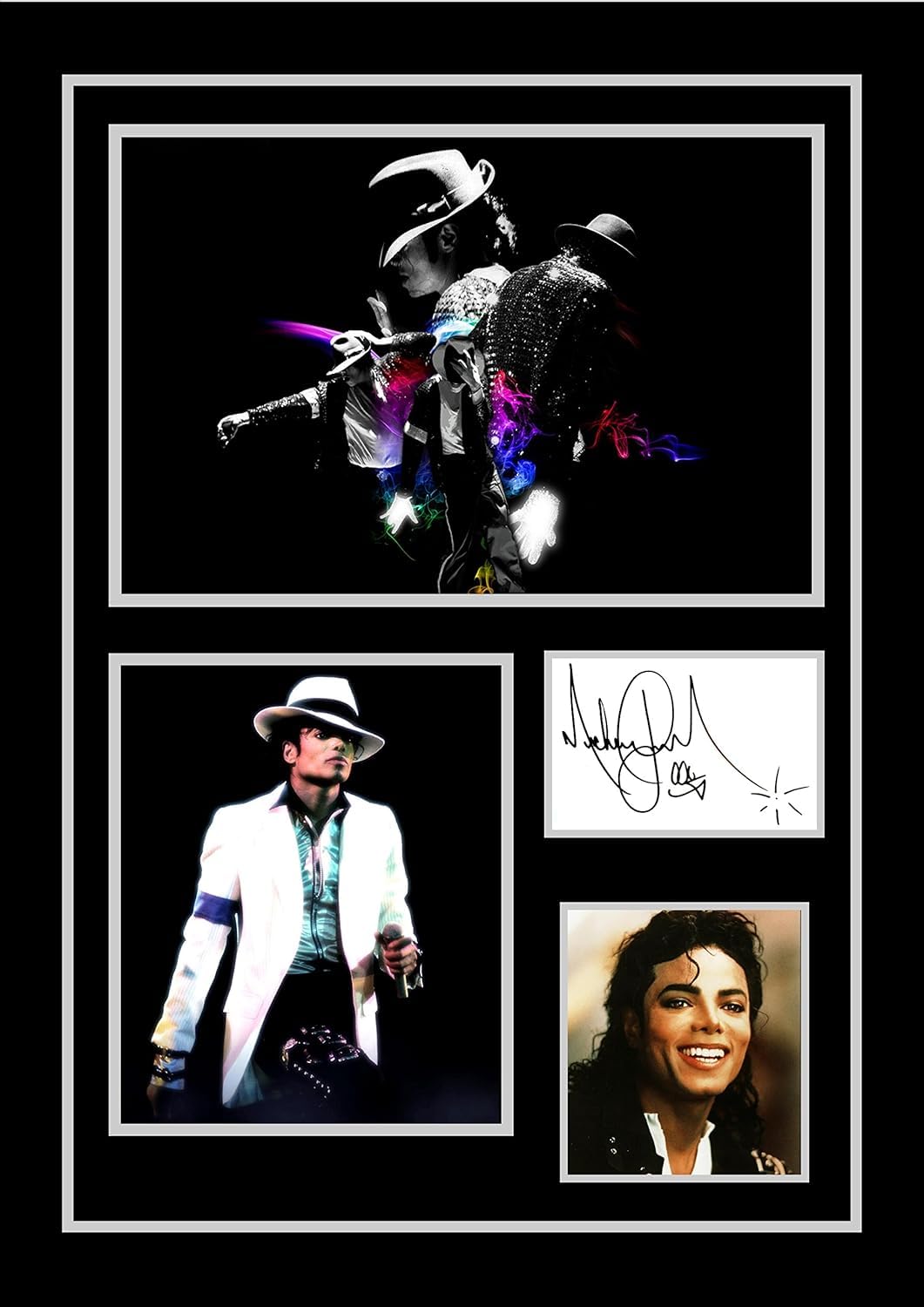 SIGNED BY THE STARS Michael Jackson Autographed A3 Poster King of Pop Legend Photo Tribute Print