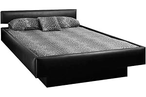 Strobel Organic Hanover Complete Padded Waterbed with Hydro-Support HS303 Waveless Mattress, Black Vinyl Queen