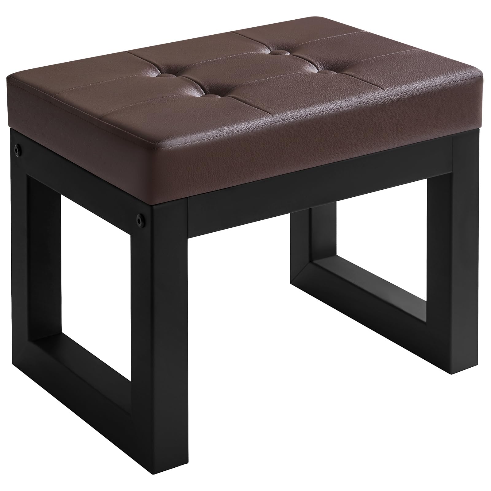 MerCRi Poggiapiedi piccolo con seduta imbottita, sgabello sotto la scrivania, poggiapiedi del divano Posti a sedere extra for l'ufficio dell'ingresso del soggiorno (Color : D, Size : 45 * 45 * 35cm
