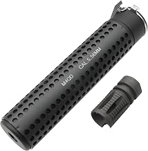 良品武品 Tokyo Marui 14mm Reverse Screw Compatible 5KU KAC M4 QD NT4 Silencer Suppressor & Dedicated Flash Compensator Set with Knights Engraving Special Forces Model