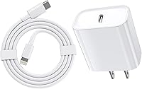 Vista 1 de Cargador rápido para iPhone, 20W [Certificado Apple MFi] USB Tipo C Bloque de Carga Rápida Power Delivery Cargador Lightning con Cable Lightning
