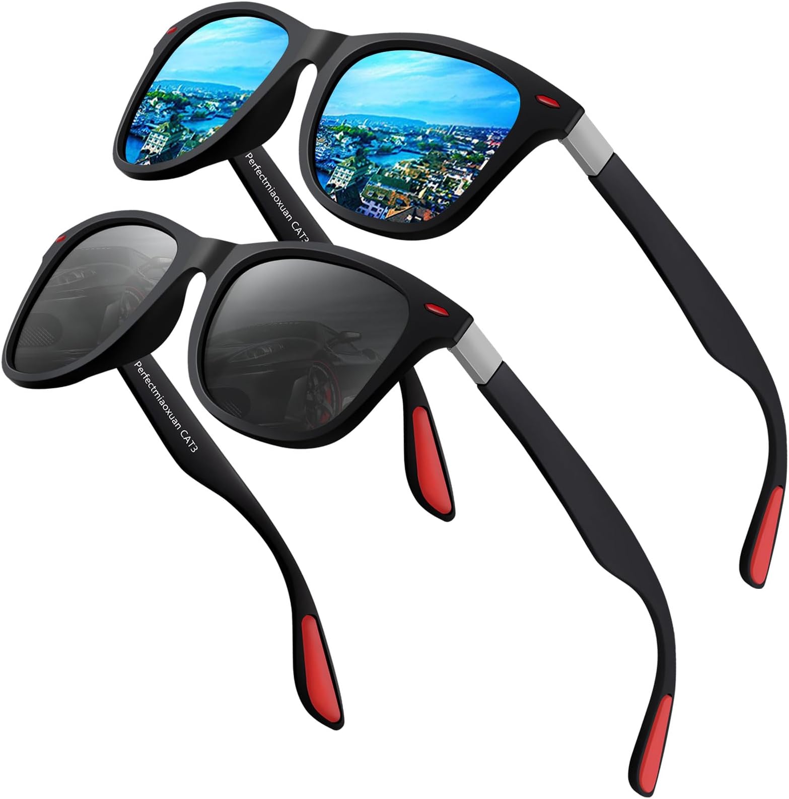 Sunglasses Mens Womens Polarised UV Protection For Fishing Driving Hiking Ultralight Classic Vintage Night Driving Glasses