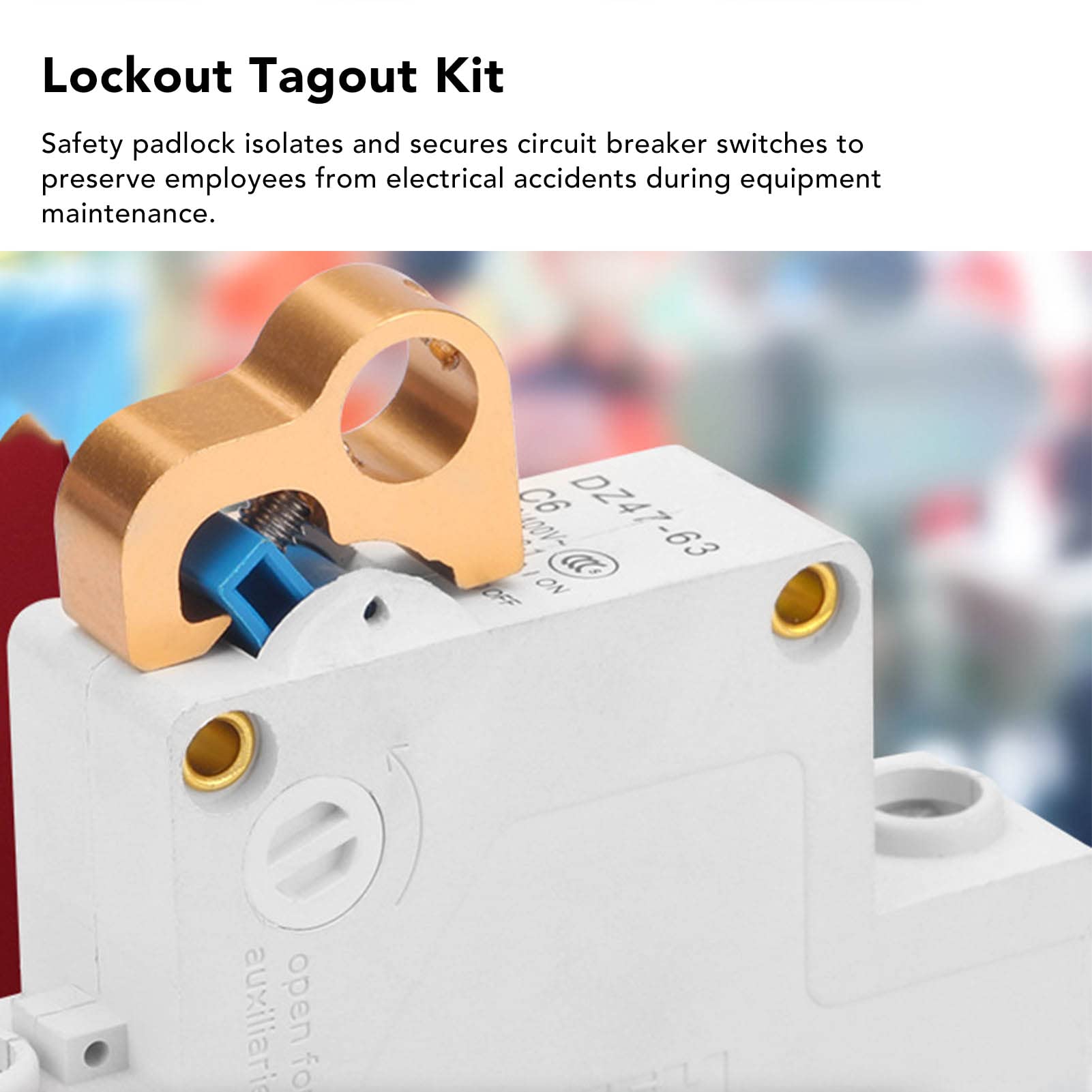 Lockout Tagout Schloss Set - Sicherheitsschloss Für Elektrische Anlagen