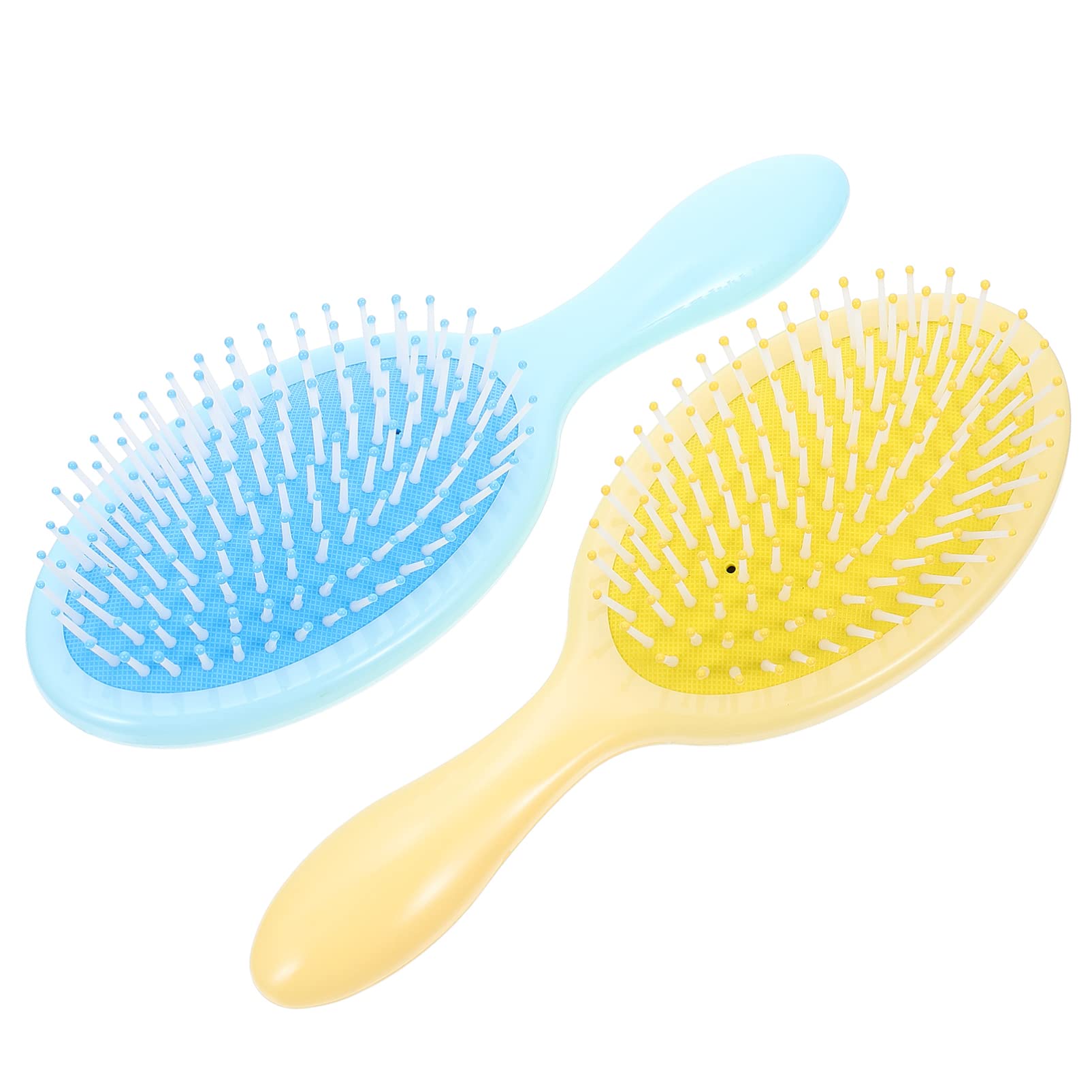 capelli 4 pezzi statico for casa districante viaggio no blu bagnato spazzole for massaggio spesse styling pettine cuoio capelluto plastica donna donna parrucchiere giallo pratico aria capelli lunghi r
