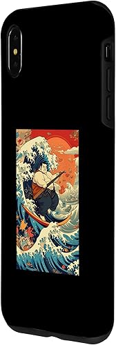 Miniatura 23 de Funny Surfing Sumo Wrestler on Kanagawa Great Wave Case for iPhone 14