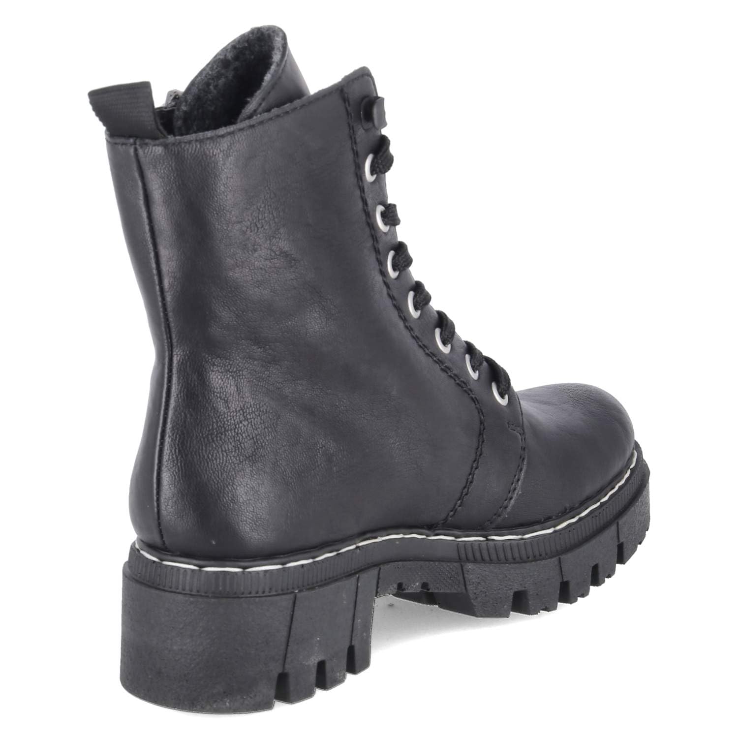 Rieker 74044-00 Schnürstiefel Synthetik Damen in schwarz