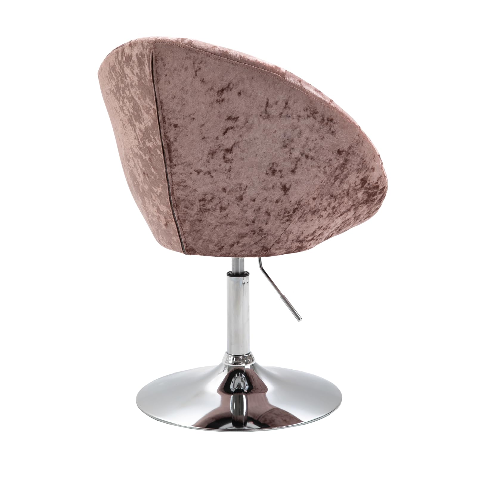 SVITA Havanna Cocktail-Sessel Lounge Clubsessel Drehsessel Samt-Optik glänzend Retro Barhocker Samt Champagner