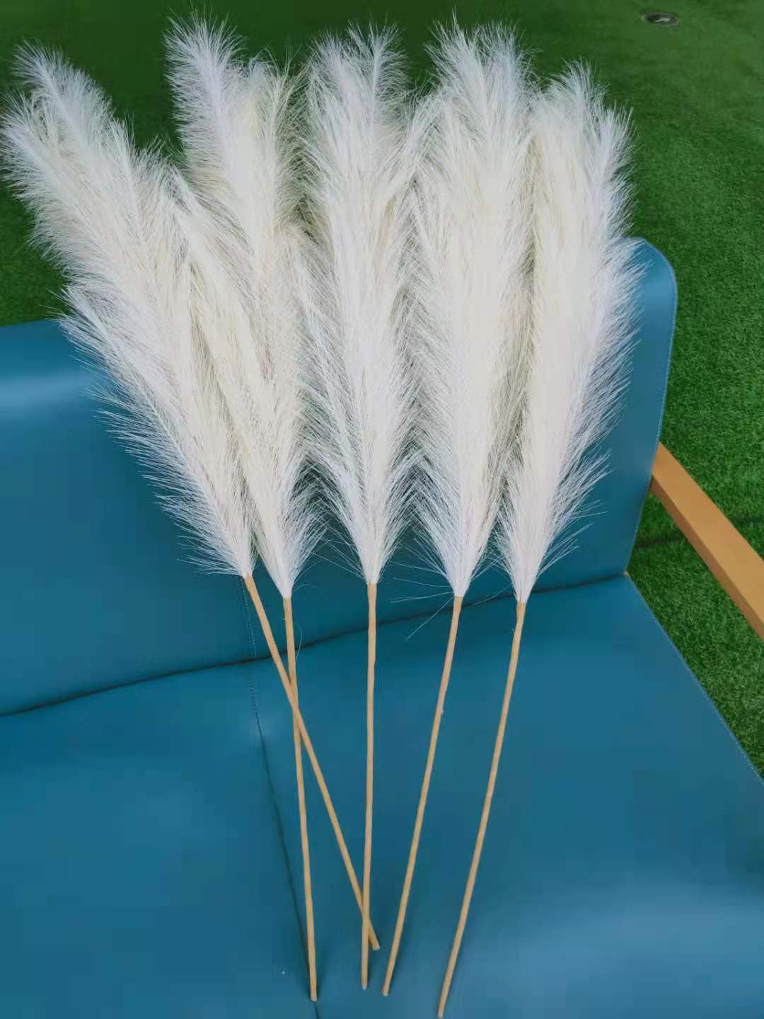 Decorazioni in erba di pampa,30 pezzi di fiori artificiali soffici erba di pampa decorazione per matrimonio Boho Bouquet Party Home Vaso Decor rosa