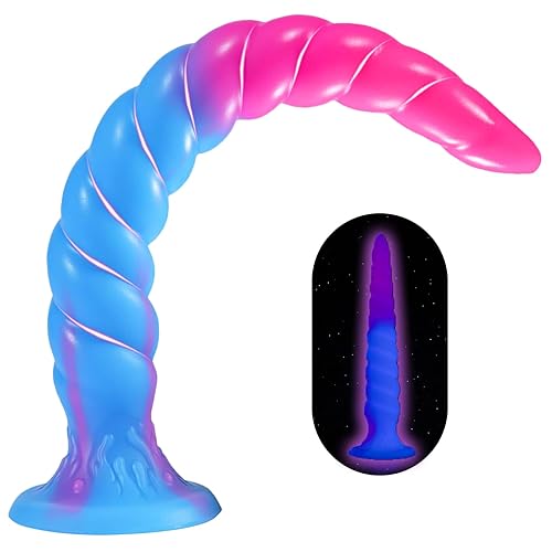 Anal Sex Toys Monster Dildo Super Long Anal Plug Dildo, Soft Liquid Silicone Material, Butt Plug Suitable for Male and Female Vaginal Prostate Massage Anal Training G-Spot Stimulation (15.5 in) - 15.5 IN