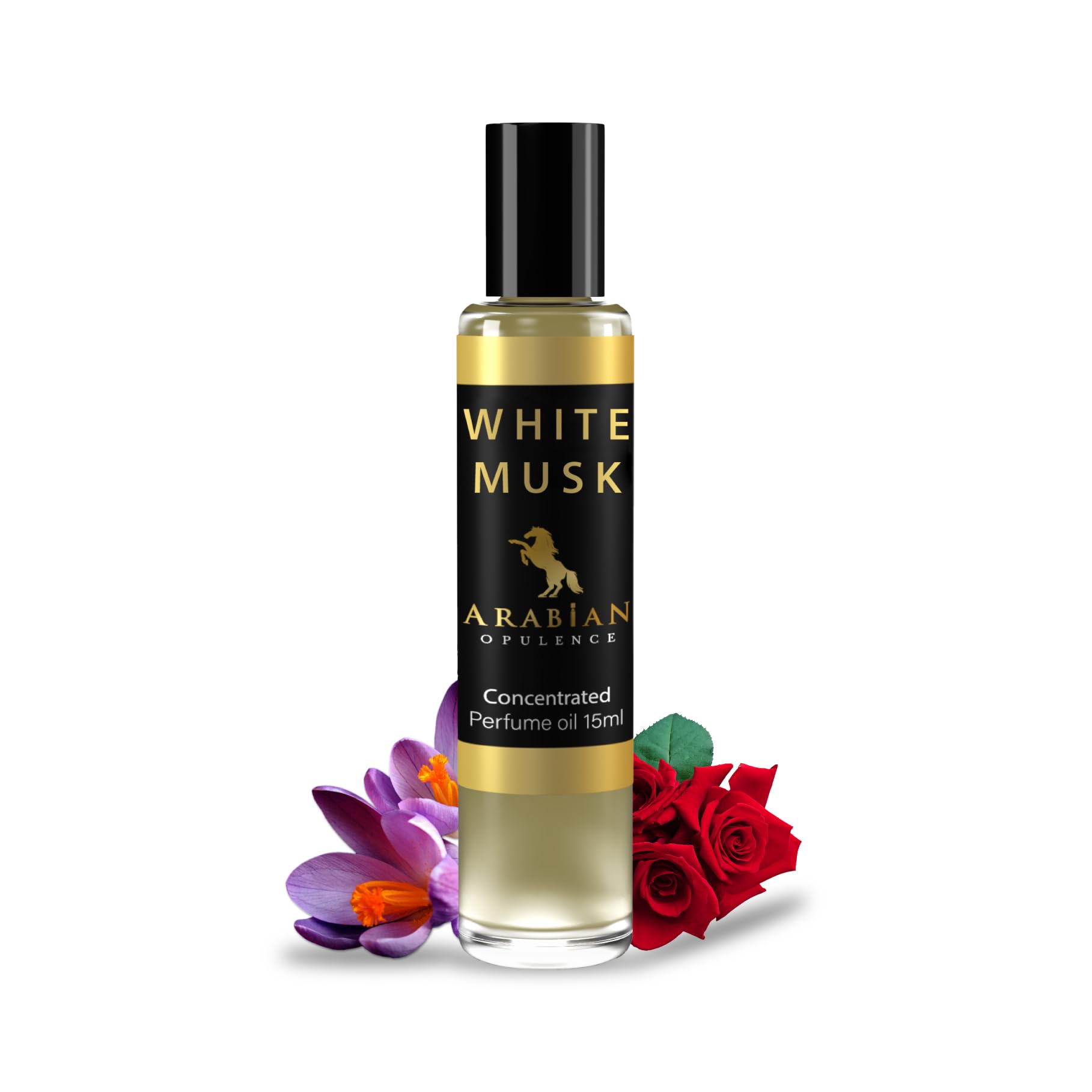 FR297 WHITE MUSK Roll-on Perfume Oil | Concentrated Fragrance Body Oil | Long Lasting for Women | Travel Size Alcohol-Free (15ml)