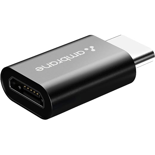 Ambrane OTG Adapter - Fast Charge/Data Sync - Black