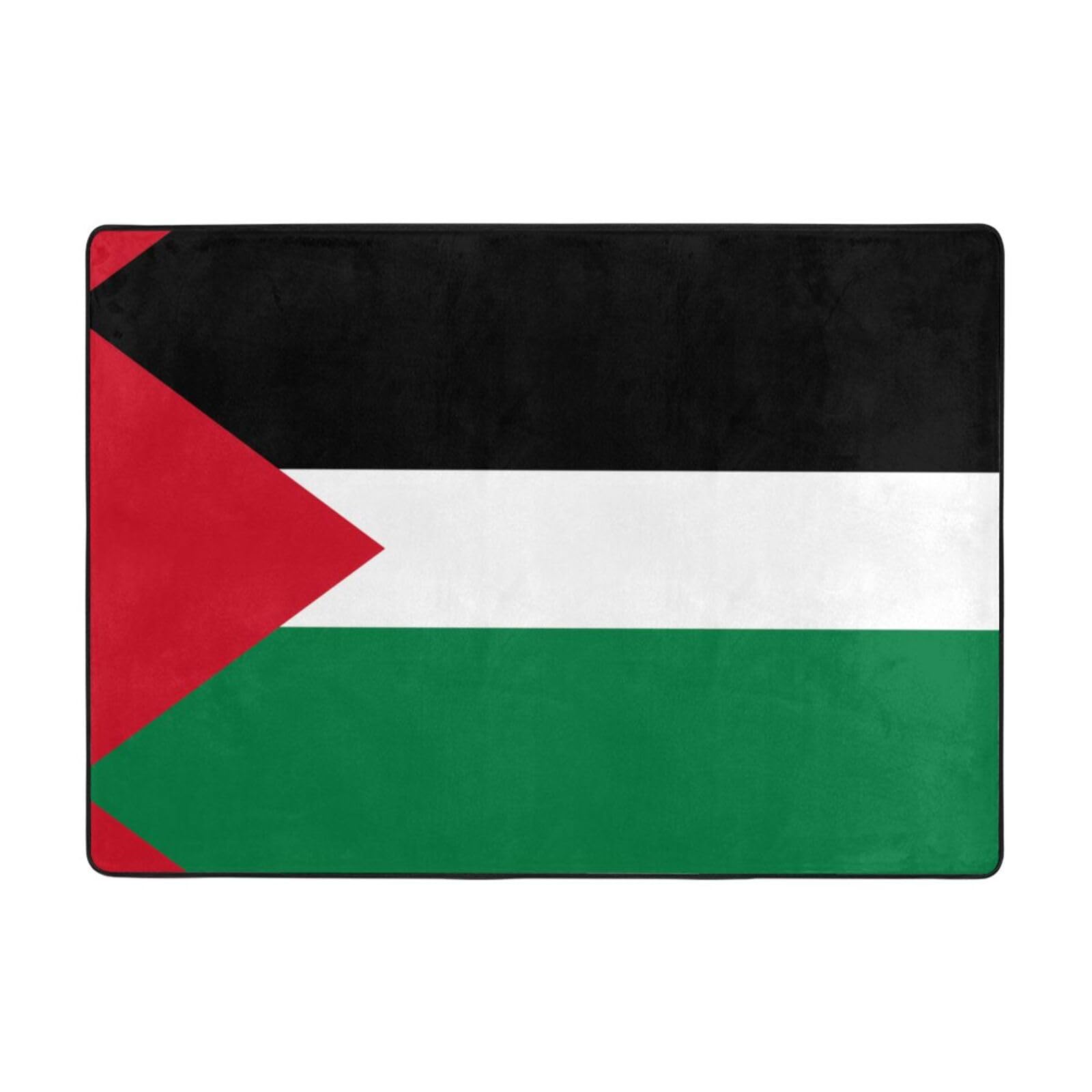 Tapis de sol Palestine HYTTER grand format 203x147 cm doux pour decoration salon