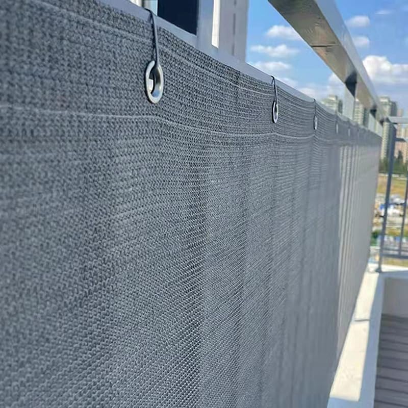 Wytrzymały żagiel przeciwsłoneczny chroniący przed promieniowaniem UV – wodoodporna ochrona przed wzrokiem na balkon, do ogrodu, na patio, pergolę, ogrodzenie, baldachim i do konstrukcji zewnętrznych