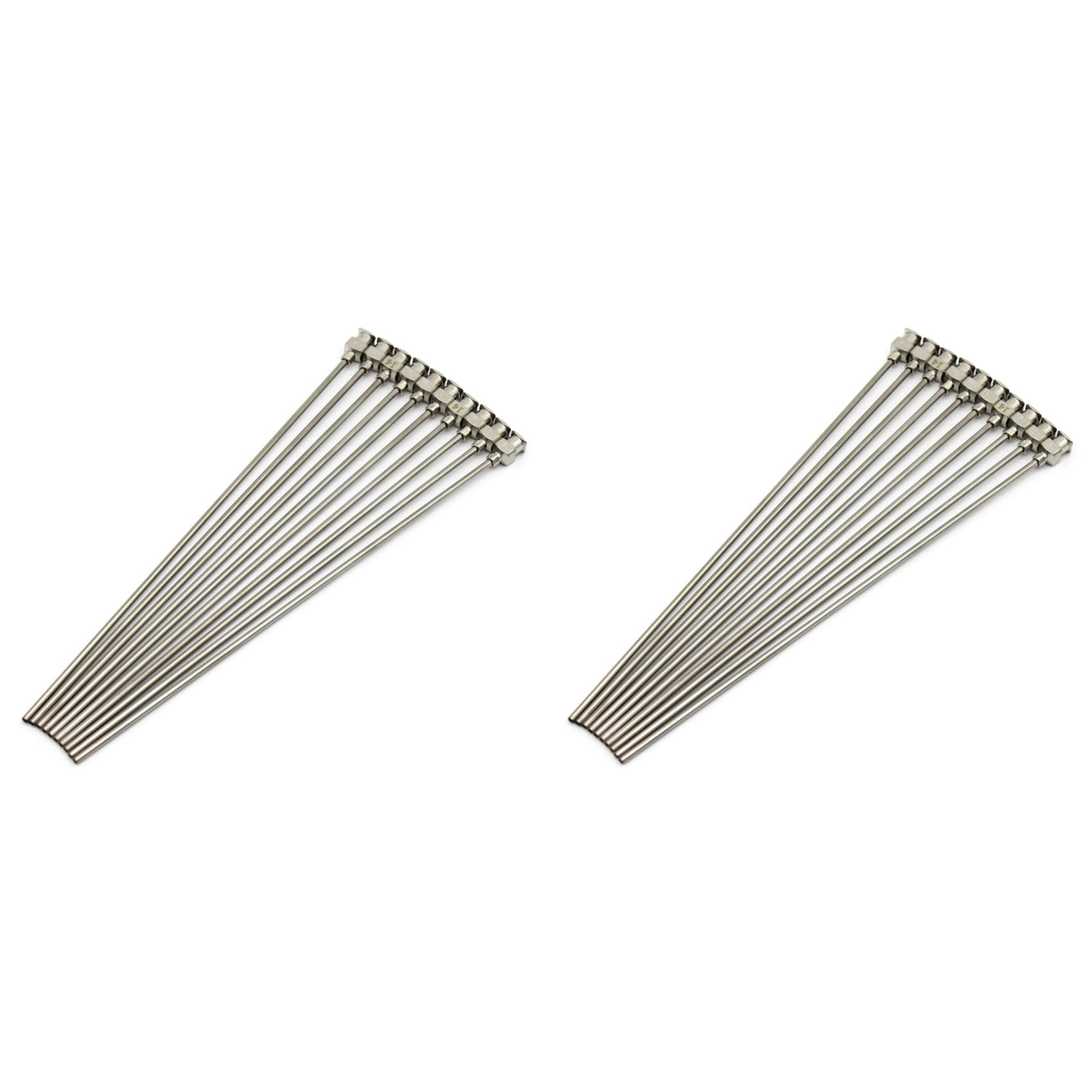 Jnchdghwa Silver 20 Pieces Dispensing Needle 6 Inch Stainless Steel Blunt Tip Luer Connector Stainless Steel Blunt Needles 14G