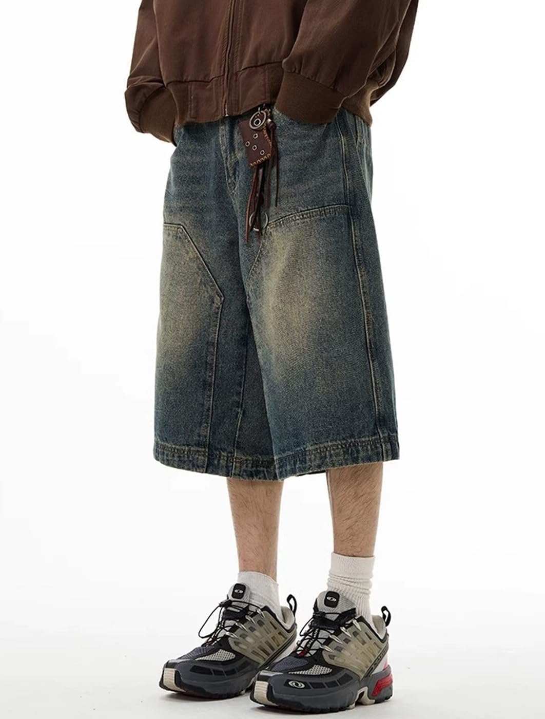 Baggy Jean Shorts Men Women Long Jorts Y2k Hip Hop Demin Shorts Vintage Skater Jeans Streetwear - Image 3