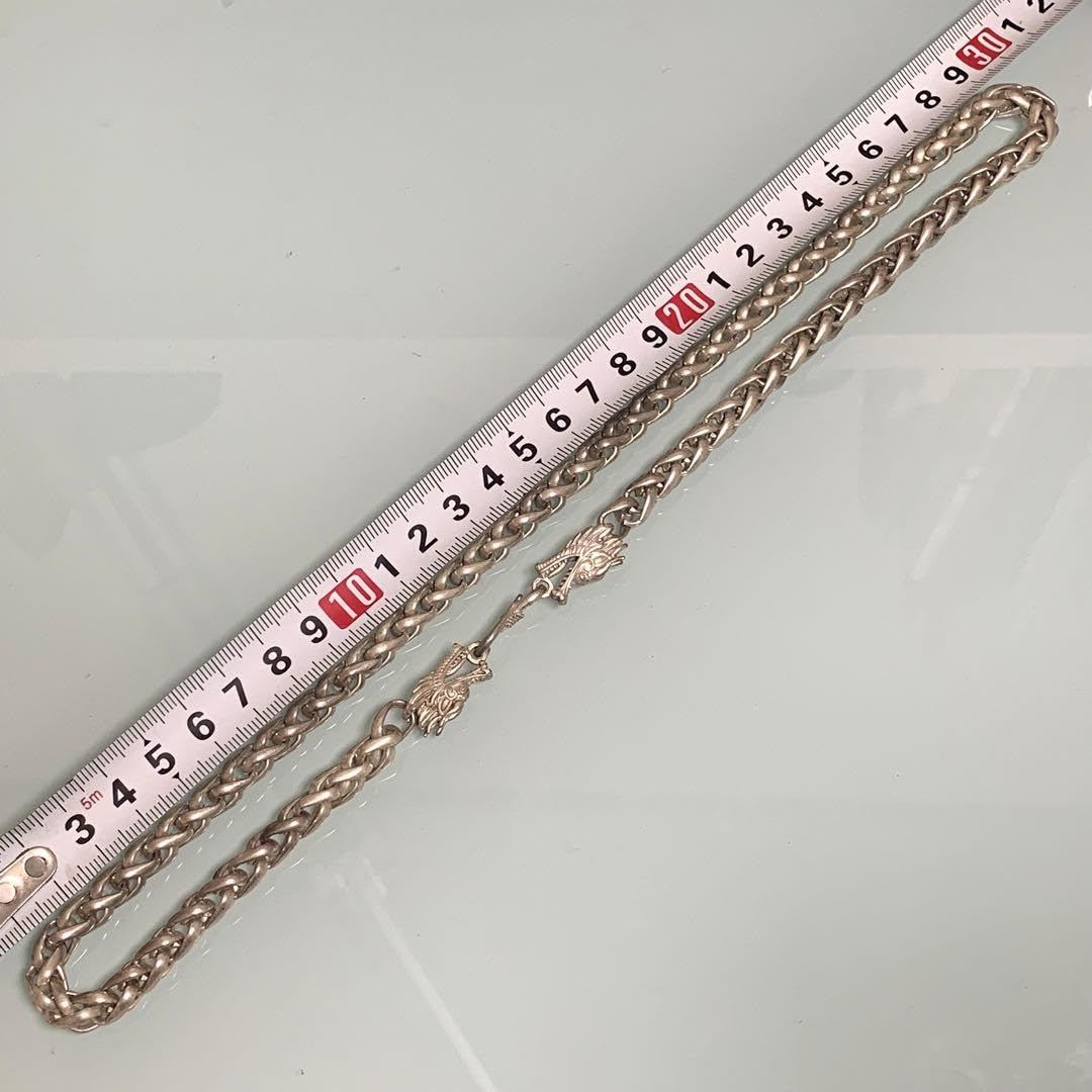 Amazon.co.jp: 時代物 銀龍 ネックレス お守り 魔除け 縁起物