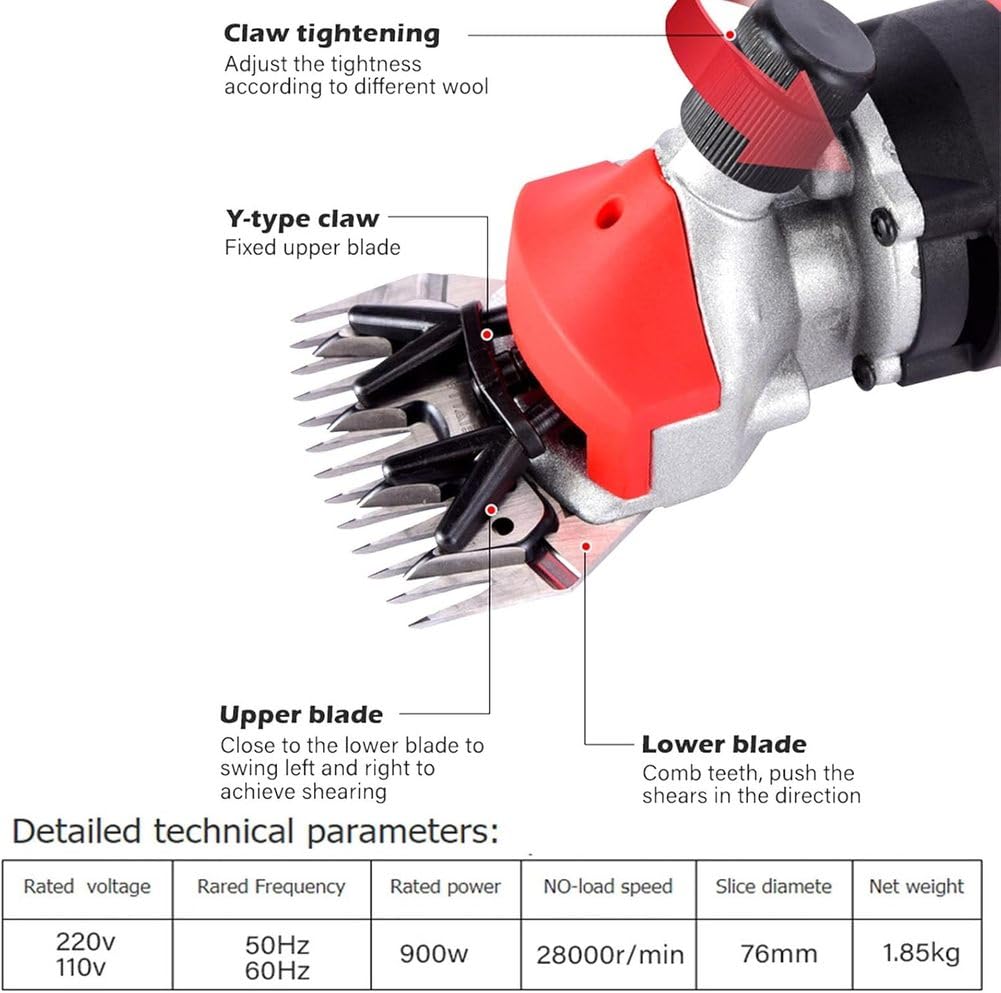 Kit Profesional de esquila de ovejas de 900W